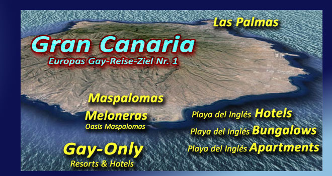 Rey-Sol-Gay - rund 100 Gay Hotels und gay friendly Hotels in Gran Canaria