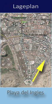 Arco Iris, Lage der Gay friendly Appartements in Playa del Ingles