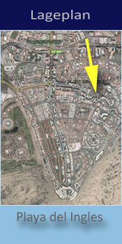 Gay friendly Bungalows Betancuria, Lage in Playa del Ingles