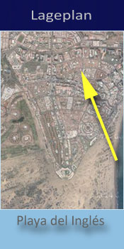 Birdcage Resort Boutique Hotel, Lage in SPlaya del Ingles