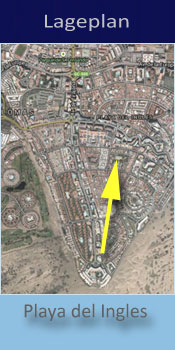 Gay Friendly Bungalows Cordial Biarritz, Lage in Playa del Ingles