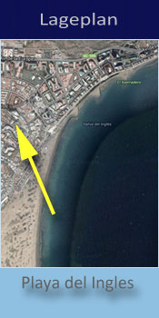 Don Diego, Lage der Gay friendly Apartments in Playa del Ingles