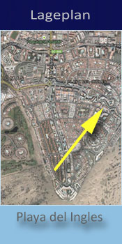 Don Gregorio, Lage der Gay friendly Apartments in Playa del Ingles