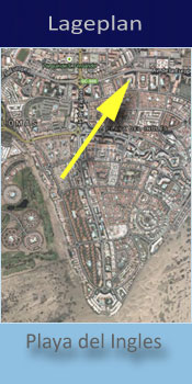 Eugenia Victoria, Lage des Gay friendly Hotel in Playa del Ingles