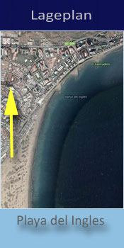 Koka, Lage der Gay friendly Apartments in Playa del Ingles