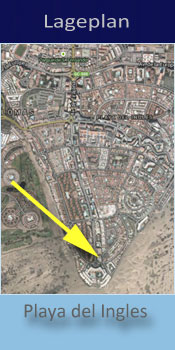 Los Aguacates, Lage des Gay friendly Aparthotel in Playa del Ingles