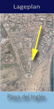 Los Almendros Gay Bungalows, Lage in Playa del Ingles