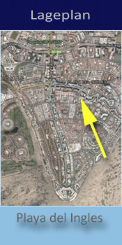 Los Tilos, Lage der Gay friendly Apartments in Playa del Ingles