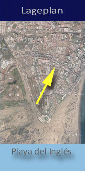 Los Tucanes Gay Bungalows, Lage in Playa del Ingles