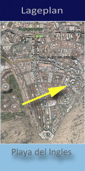 Maba Playa, Lage der Gay friendly Appartements in Playa del Ingles