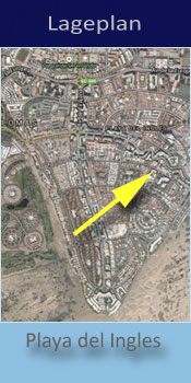 Marina Gold, Lage des Gay friendly Aparthotel in Playa del Ingles