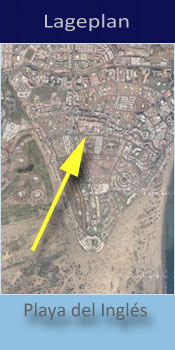 Nayra Gay Bungalows, Lage in Playa del Ingles