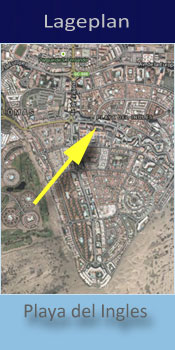 Neptuno, Lage des Gay friendly Hotel in Playa del Ingles