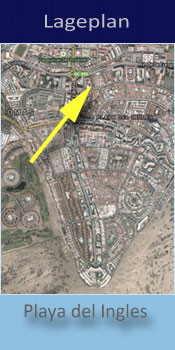 Parque Mar, Lage der Gay friendly Apartments in Playa del Ingles