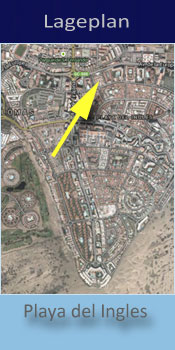 Gay friendly Bungalows Parque Mar, Lage in Playa del Ingles