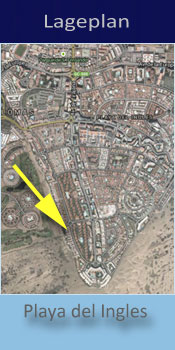 Gay friendly Bungalows Parque Rey Carlos, Lage in Playa del Ingles