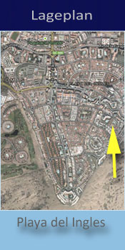 Gay friendly Bungalows Playamar, Lage in Playa del Ingles