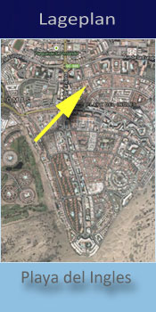 Gay friendly Bungalows Rebecca Park, Lage in Playa del Ingles