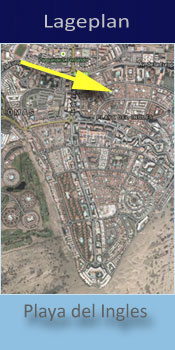 Gay friendly Bungalows Santa Clara, Lage in Playa del Ingles