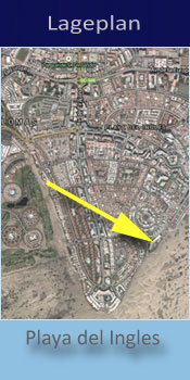 Santa Monica, Lage des Gay friendly Aparthotel in Playa del Ingles