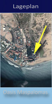 Seaside Palm Beach, Lage des Gay friendly Hotel in Playa del Ingles