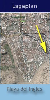 Tabaibas, Lage der Gay friendly Appartements in Playa del Ingles