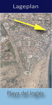 Tenesoya Gay Bungalows, Lage in Playa del Ingles