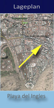 Walhalla, Lage der Gay friendly Apartments in Playa del Ingles